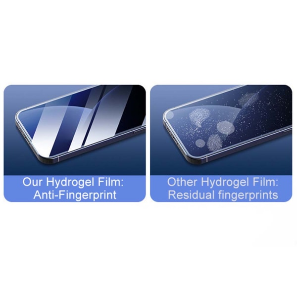 3-PACK 1 Set iPhone 13 Pro Hydrogel Fram- & Baksida Skärmskydd Transparent/Genomskinlig