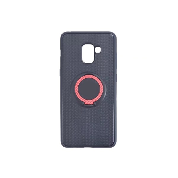 Stilfuldt cover med ringholder til Samsung Galaxy A8 2018 Röd