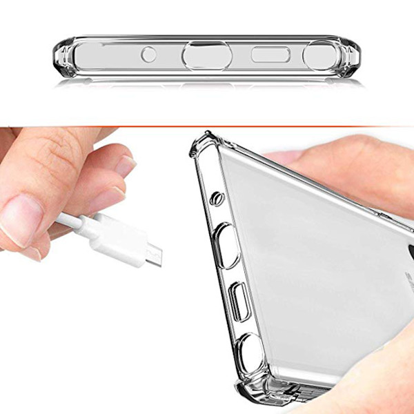 Samsung Galaxy Note 10 - Robust Skyddsskal i Silikon Transparent/Genomskinlig