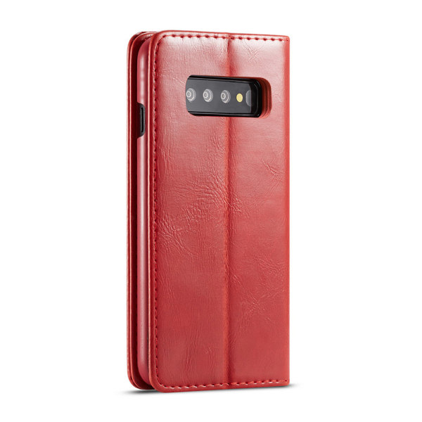 Tyylikäs lompakkokotelo (ONYX) - Samsung Galaxy S10 Brun