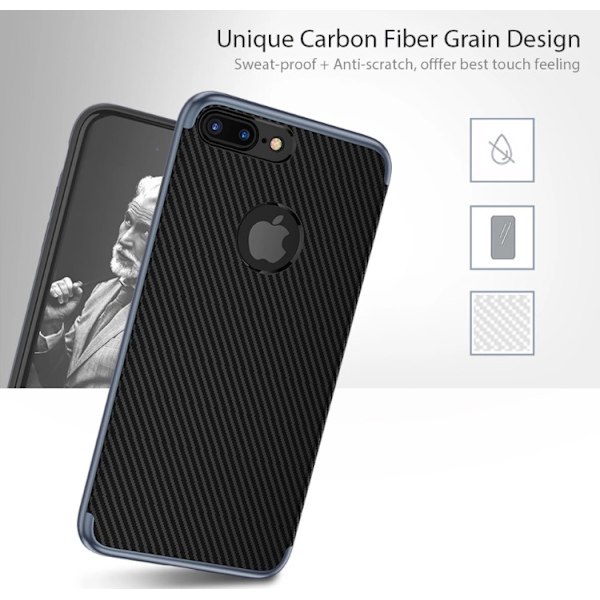 iPhone 7 (FLOVEME) Elegant Skyddsskal Guld