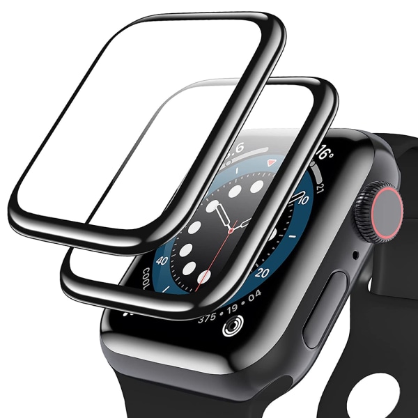 Apple Watch Series Ultra 49 mm skærmbeskytter PET Sort stel (3-pak) Transparent