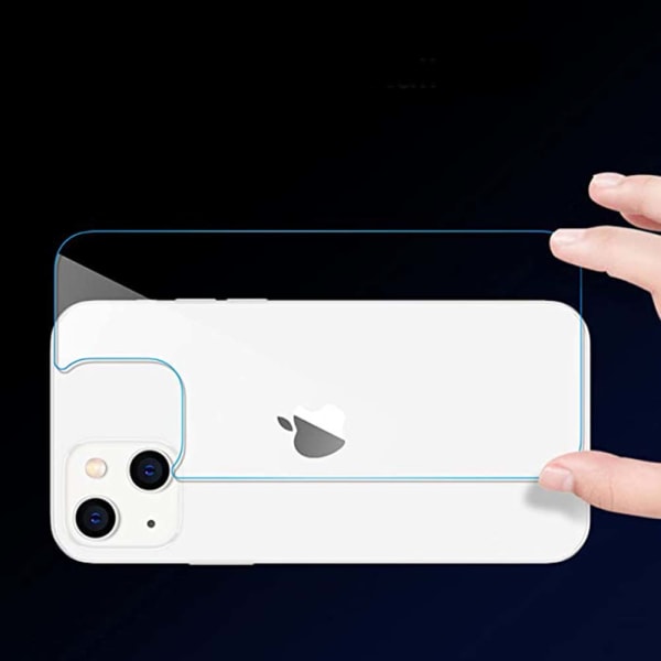 3-PACK iPhone 13 Mini Skjermbeskytter Bakside 0,3 mm Transparent/Genomskinlig