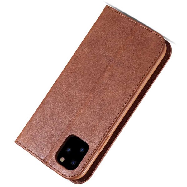 iPhone 11 Pro Max - Effektivt pungcover Ljusbrun