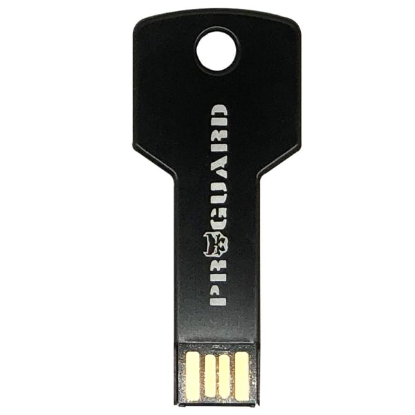 ProGuard USB 2.0 minne flash (Metall) 16GB Svart
