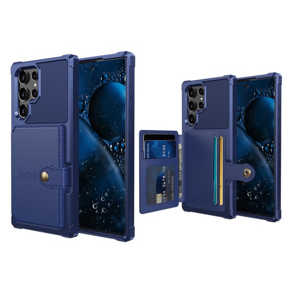 Samsung Galaxy S23 Ultra - Kansikorttipidike Blå