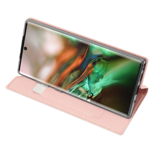 Elegant Plånboksfodral DUX DUCIS - Samsung Galaxy Note10+ Roséguld Roséguld