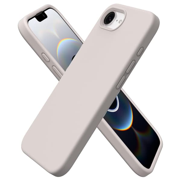 iPhone 16E Silikonskal med Trippelskydd Svart