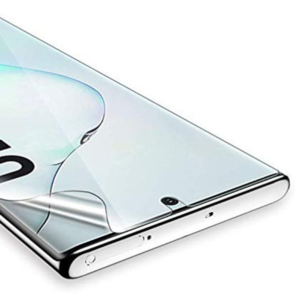 Note 10+ Skärmskydd 9H Nano-Soft Screen-Fit HD-Clear Transparent/Genomskinlig