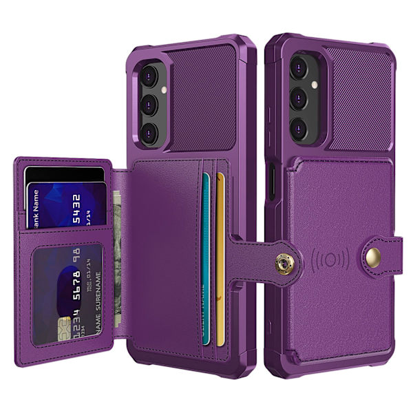 Magnetiskt Plånboksfodral i PU-Läder för Samsung Galaxy A05S 4G Röd