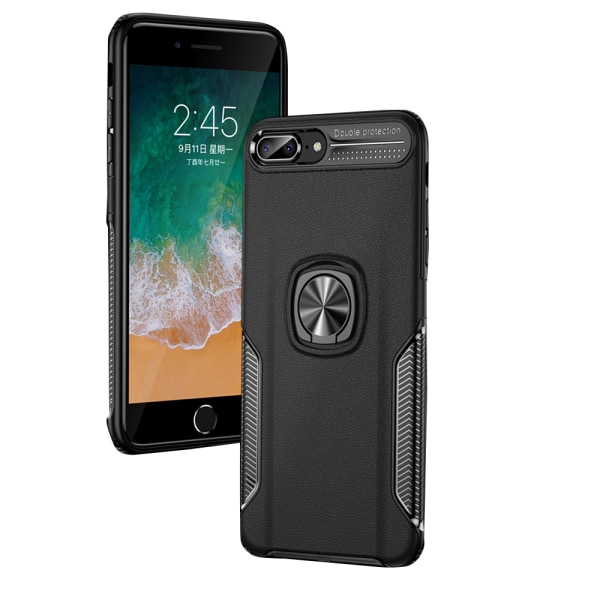 Smart Skal med Ringhållare - iPhone 8 Plus Marinblå Marinblå