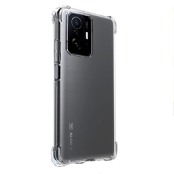 Xiaomi Mi 11T Pro - Stötdämpande Stilrent Silikonskal Svart/Guld