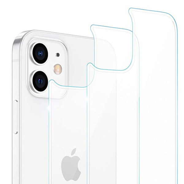 2-PACK 3-in-1 iPhone 12 Mini Fram- & Baksida + Kameralinsskydd Transparent/Genomskinlig