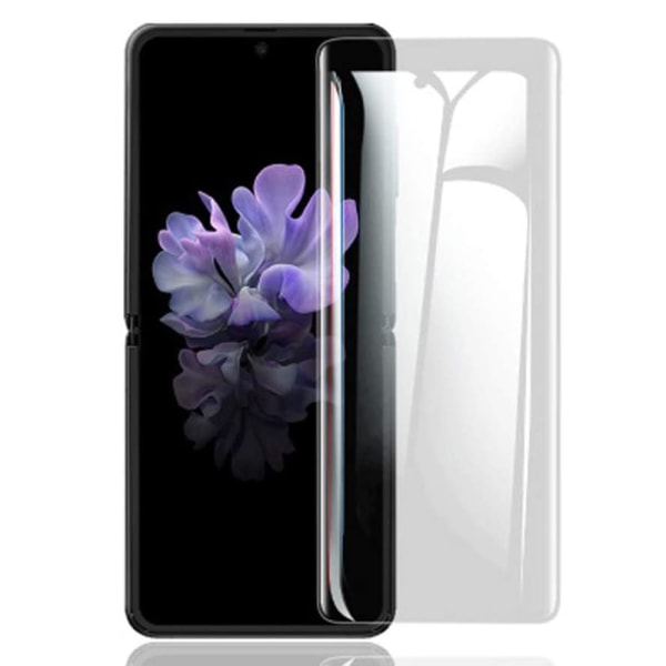 2-PACK Galaxy Z Flip Screen Protector 3 in 1 Hydrogel (edessä ja takana) Transparent