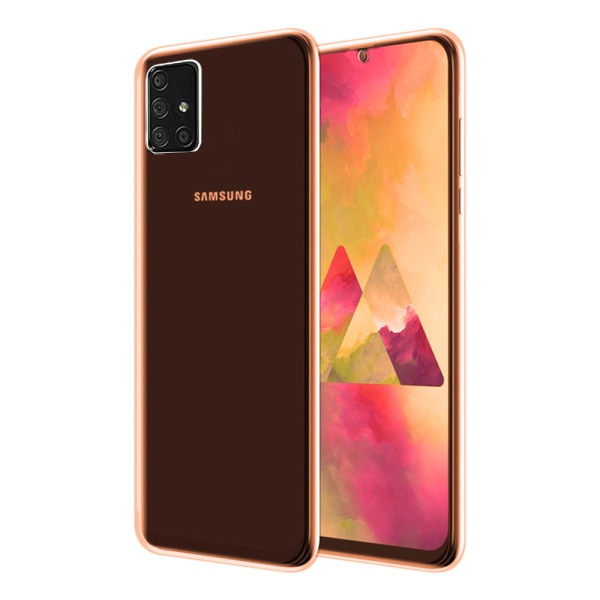 Samsung Galaxy A71 - Kraftfullt Dubbelsidigt Skal Guld