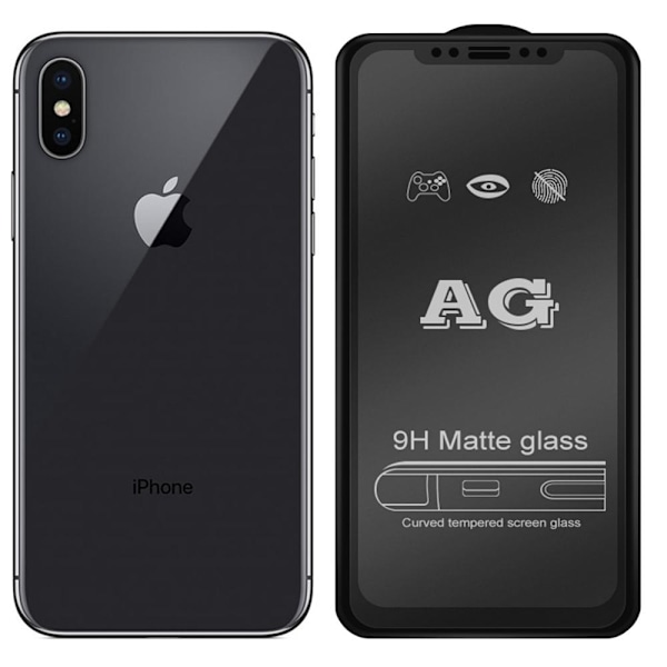 iPhone X/XS 2.5D Anti-Fingerprints Skärmskydd 0,3mm Transparent