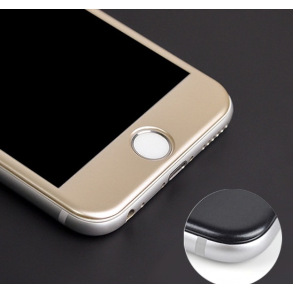 iPhone 6/6S 2-PACK Carbon Fiber Fullfit 3D skærmbeskytter Guld