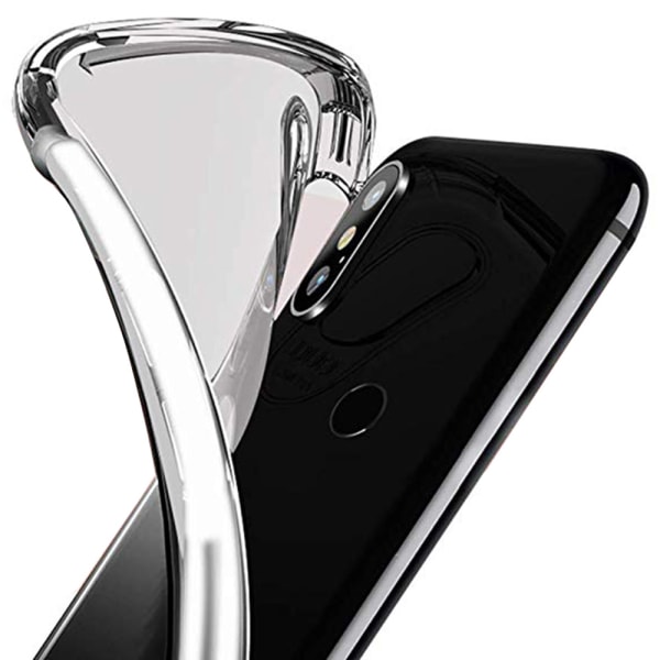 Huawei P40 Lite E - Silikondeksel med tykke hjørner Transparent/Genomskinlig