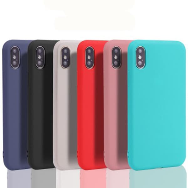 Elegant Skyddsskal i Silikon för iPhone XR Marinblå