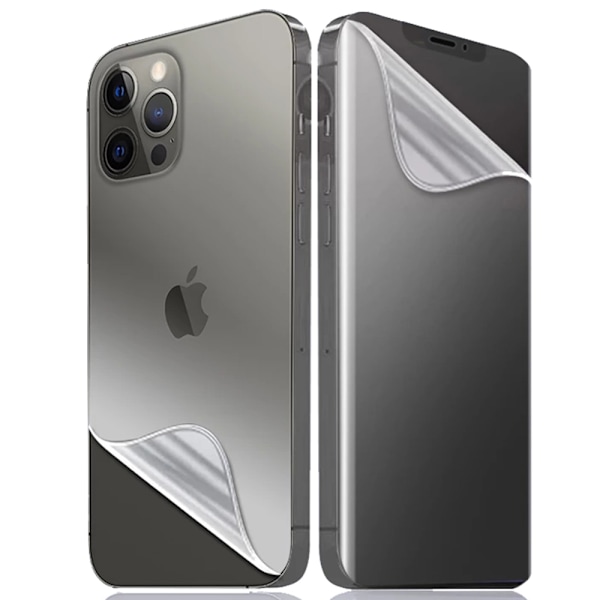 3-PACK 1Set iPhone 13 Pro Max Hydrogel Fram- & Baksida Skärmskydd Transparent/Genomskinlig