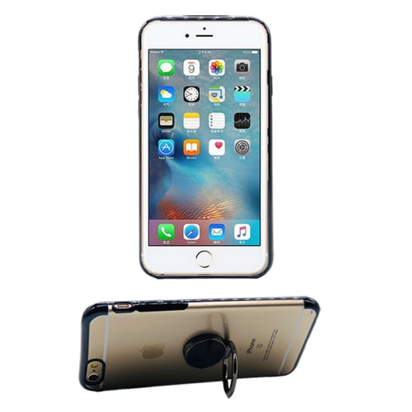 iPhone 6/6S - Käytännöllinen silikonikotelo, jossa rengaspidike (FLOVEME) Guld