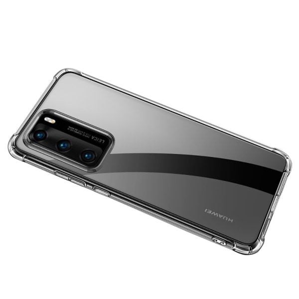 Huawei P40 - Silikonecover (tykt hjørne) Transparent/Genomskinlig