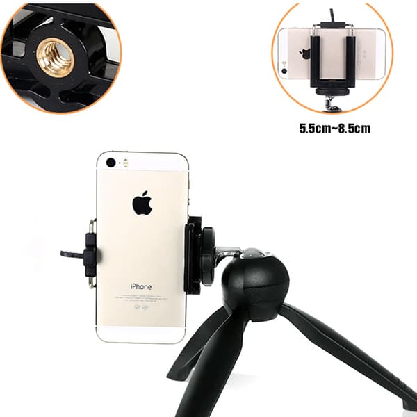 Mini Tripod Hållbar Smidig Svart