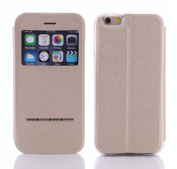 Smartfodral med Fönster & Svarsfunktion för iPhone 6/6S Blå