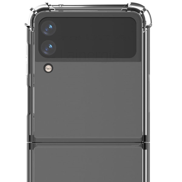 Samsung Galaxy Z Flip 4 - Beskyttende slidbestandigt FLOVEME-cover Genomskinlig