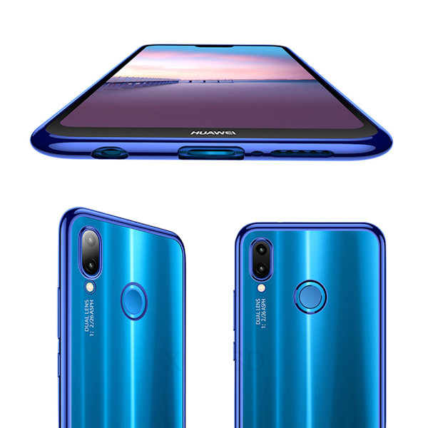 Huawei P20 Lite - Stilsäkert Mjukt Silikonskal Silver