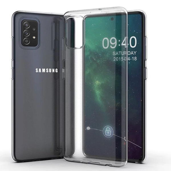 Samsung Galaxy A52 - Stilsäkert Skyddande NKOBEE Skal Genomskinlig