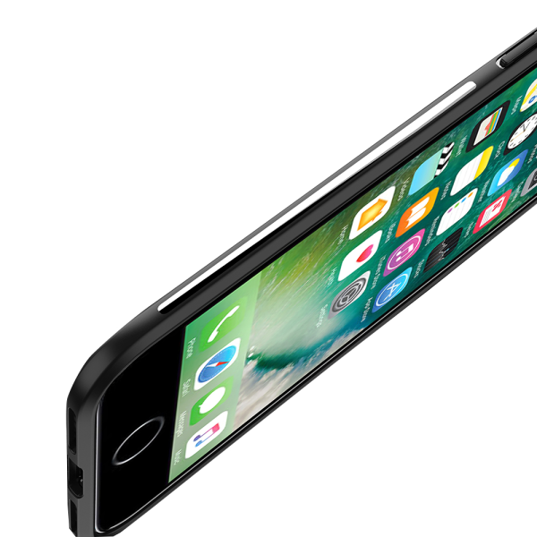 iPhone 6/6S - Praktisk beskyttelsescover med ringholder Svart/Svart