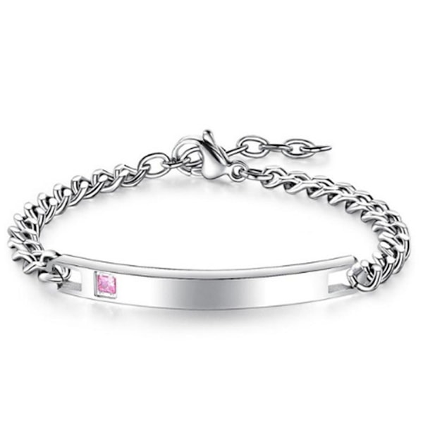 Elegant Bekvämt Par Armband Blå/Silver
