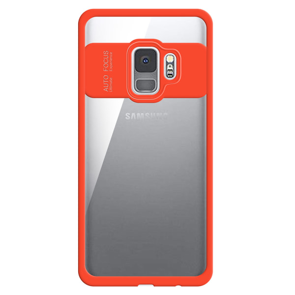 Stilfuldt AUTO FOCUS cover til Samsung Galaxy S9+ Röd