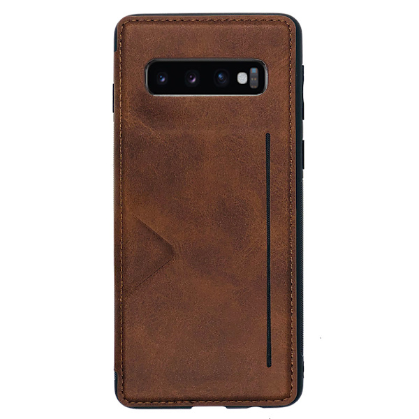 Elegant Smart Skal Kortfack (Hanman) - Samsung Galaxy S10 Plus Svart