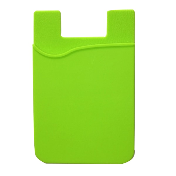 Praktisk selvklæbende kortholder til mobiltelefoner Grön
