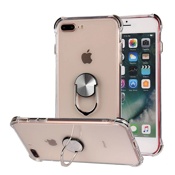 Stötdämpande Skal med Ringhållare - iPhone 7 Plus Blå
