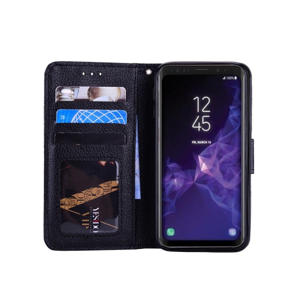Samsung Galaxy S9Plus - kotelo lompakolla (kestävä) Brun