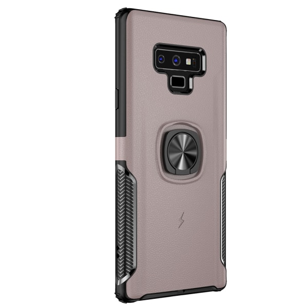 Smart Skal med Ringhållare från LEMAN - Samsung Galaxy Note 9 Roséguld