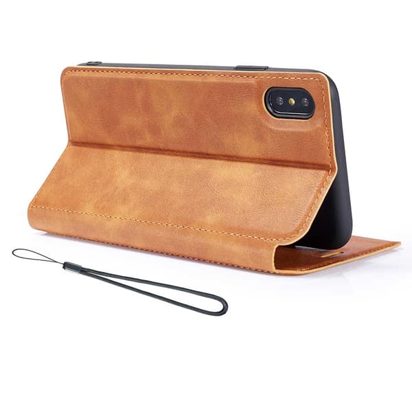Stilsäkert Smart Plånboksfodral (VINTAGE) - iPhone XS MAX Blå Blå