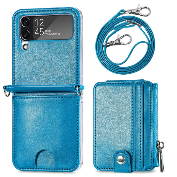 Samsung Galaxy Z Flip 4 - Eksklusivt lommebokdeksel Blå