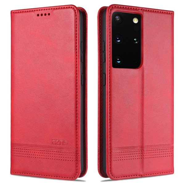 Samsung Galaxy S21 Ultra - Praktiskt Stilrent YAZUNSHI Plånboksf Röd