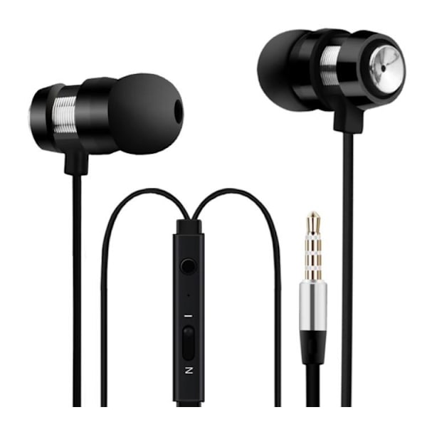 NKOBEE In-ear Hörlurar med Mic In-lineControl (Original) Svart
