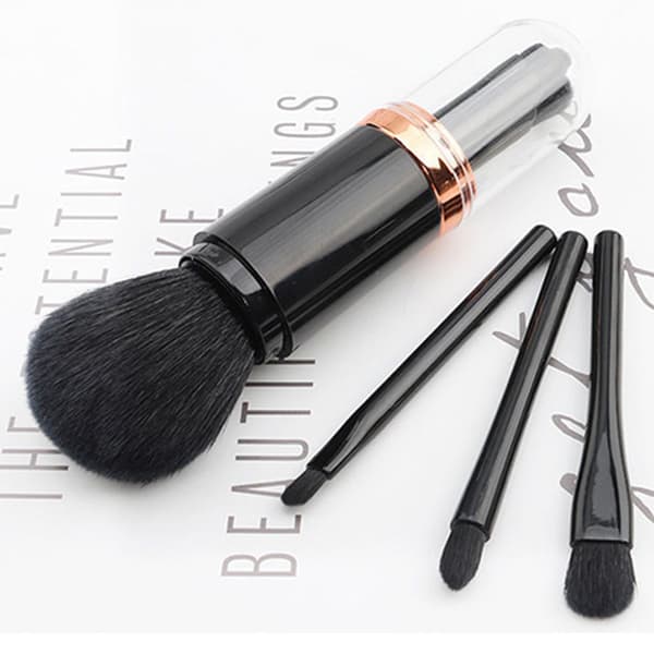 4in1 Makeup Borstset Läppblandning / Ögonskuggor Vit/Silver Vit/Silver