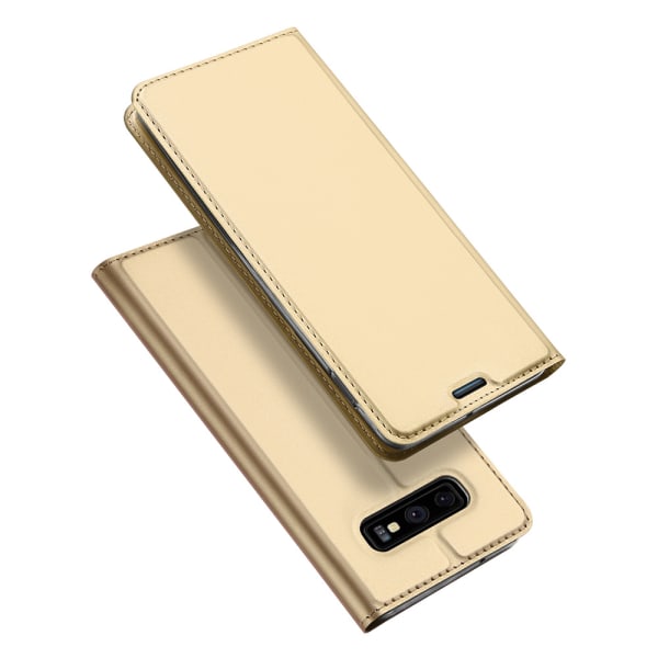 DUX DUCIS Stilrent Fodral med Kortfack - Samsung Galaxy S10e Roséguld