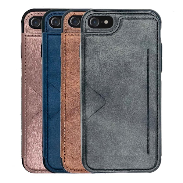 iPhone 8 - Skal med Kortplats Brun Brun