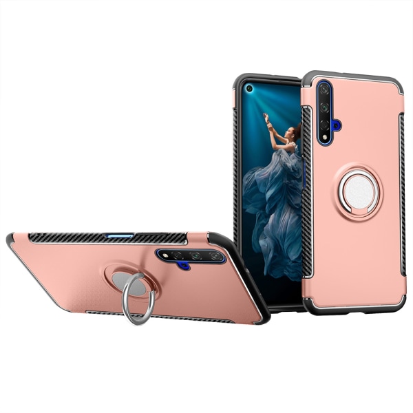 Cover med ringholder - Huawei Nova 5T Silver