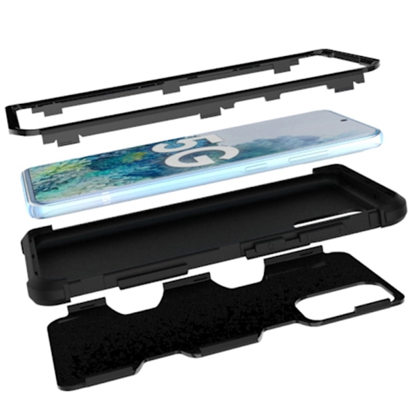 Samsung Galaxy S20 Plus - Rugged Robot Skyddande Skal Grå/Orange