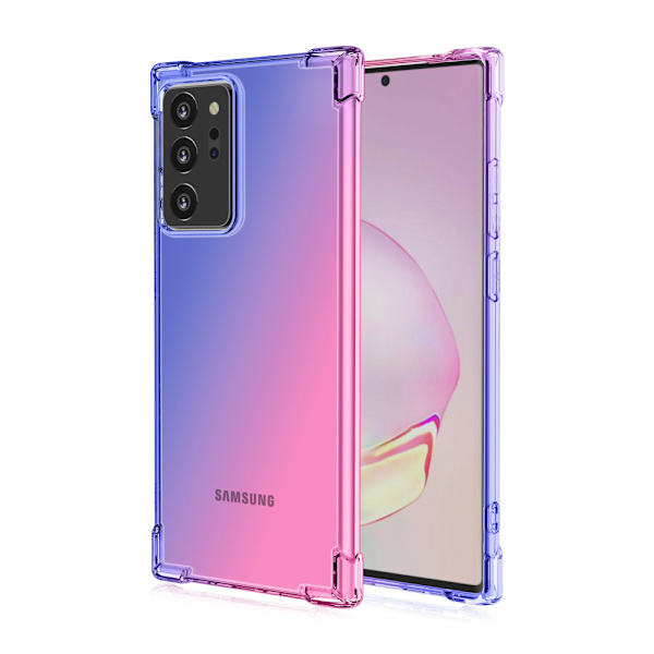 Samsung Galaxy Note 20 Ultra - Stöttåligt & Stilrent Skal Blå/Rosa