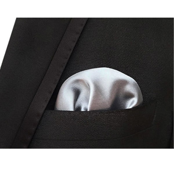 Stilren Pocket Square Kavaj Bröstnäsduk Grå